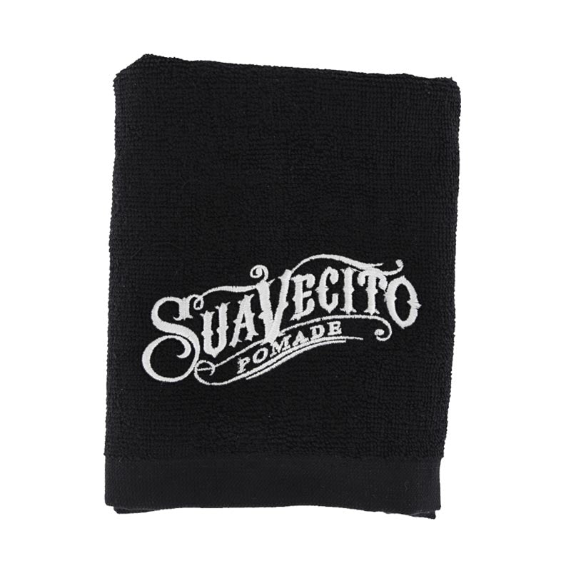 StyleCare Custom Logo 100% Cotton Black Salon Towel for Hairdressing, Barbershop & Spa Use