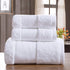 Elite Customized Logo White 100% Cotton Hotel Hand & Bath Towel Set for Hotels & Spas