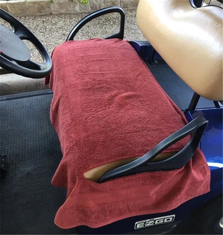 GolfGuard Custom Terry Cloth Golf Cart Seat Cover & Protective Blanket Towel