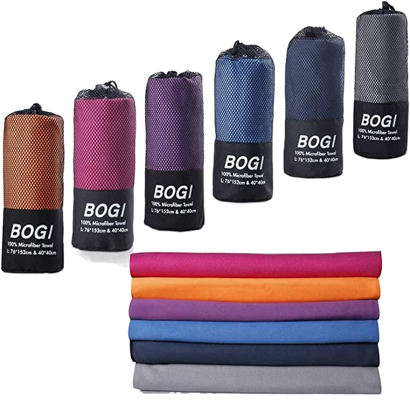 EliteFit Custom Logo Quick Dry Microfiber Sports Towel for Gym, Golf & Outdoor Activities
