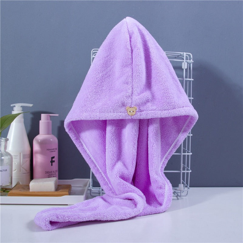 FreshFlow Soft Microfiber Hair Drying Turban Towel Ultra Absorbent Quick Dry Salon Towel