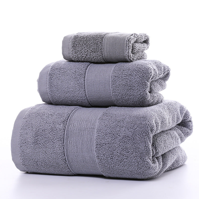 PureSoft 100% Cotton Luxury White Terry Bath & Hand Towel Set for Hotels, Spas & Home
