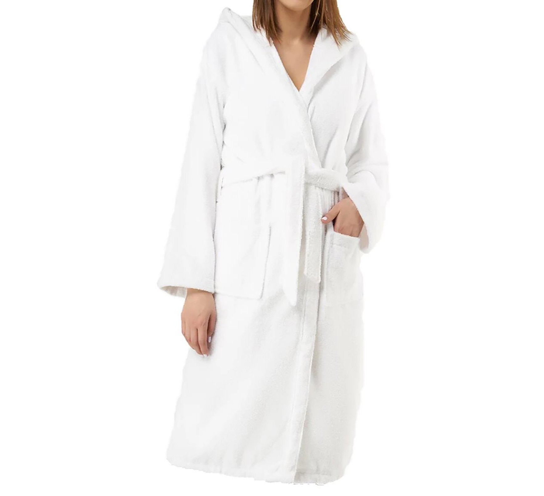 Wholesale Turkish Cotton Heavy Weight Terry Bathrobe with Extra Large Hood