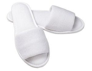 Wholesale Open Toe Terry Spa Slippers