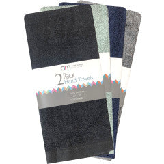 Wholesale 2 Pack 100% cotton 16" x 26" ultra soft hand towels