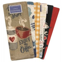 Wholesale 2 Pack Cafe style Kitchen Towel