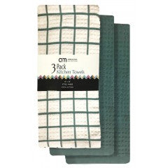 Wholesale 3 Pack 16" x 26" checkered Kitchen Towel