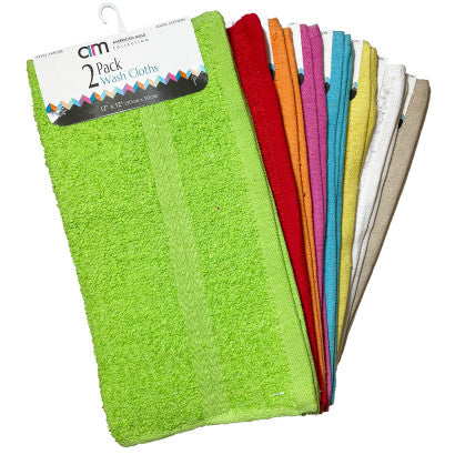 Wholesale assorted Heavy Bright colors Washcloth (144 pack)