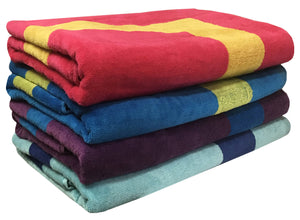 Wholesale Velour striped Beach Towels (36 pcs)