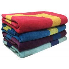 Wholesale 30" x 60" velour striped beach towels