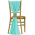 Wholesale 5pcs Pack of Chiffon Chair Sashes 19" x 72"