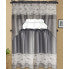 Wholesale small flower lace Embroidered Window Curtain Set