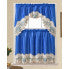 Wholesale wild flower lace Embroidered Window Curtain Set