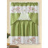 Wholesale Embroidered Assorted bird design Window Curtain Set