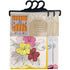 Wholesale three flower embroidered Window Curtain Set