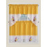 Wholesale three flower embroidered Window Curtain Set