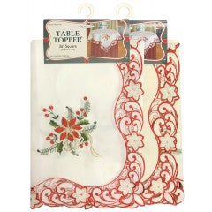 Wholesale Holiday cutwork Embroidered Table Topper