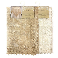 Wholesale 36" everyday classy square Lace Table Topper