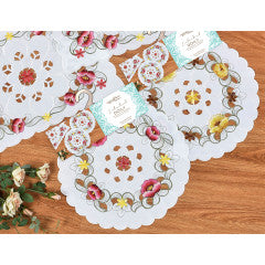 Wholesale Belgium flower Embroidered Doily