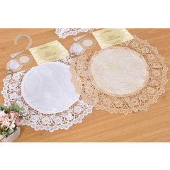 Wholesale 100% Polyester Floral Lace Doily