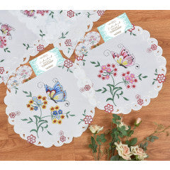 Wholesale Embroidered Doily Butterfly