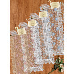 Wholesale Assorted flowers Lace Table Runner