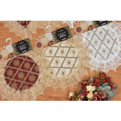 Wholesale Embroidered prince leo holiday Lace Doily