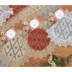 Wholesale 16" round Embroidered assorted Holiday Doily