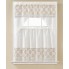 Wholesale crown Cotton lace 3 piece Kitchen Curtain Set