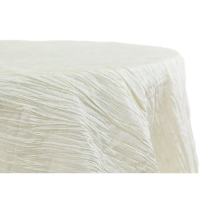 Accordion Crinkle Taffeta 132" Round Tablecloth - Alpha Cotton