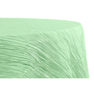 Light Green Taffeta 132" Round Tablecloth