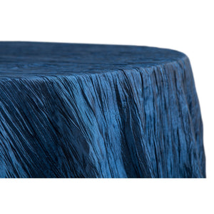 Accordion Crinkle Taffeta 132" Round Tablecloth - Alpha Cotton