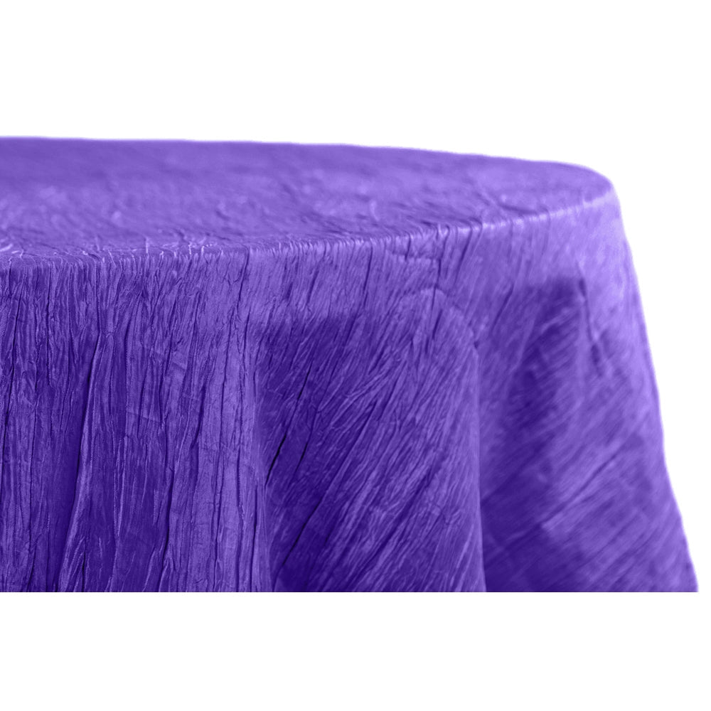 Purple Taffeta 132" Round Tablecloth