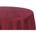 Maroon Taffeta 132" Round Tablecloth in wholesale
