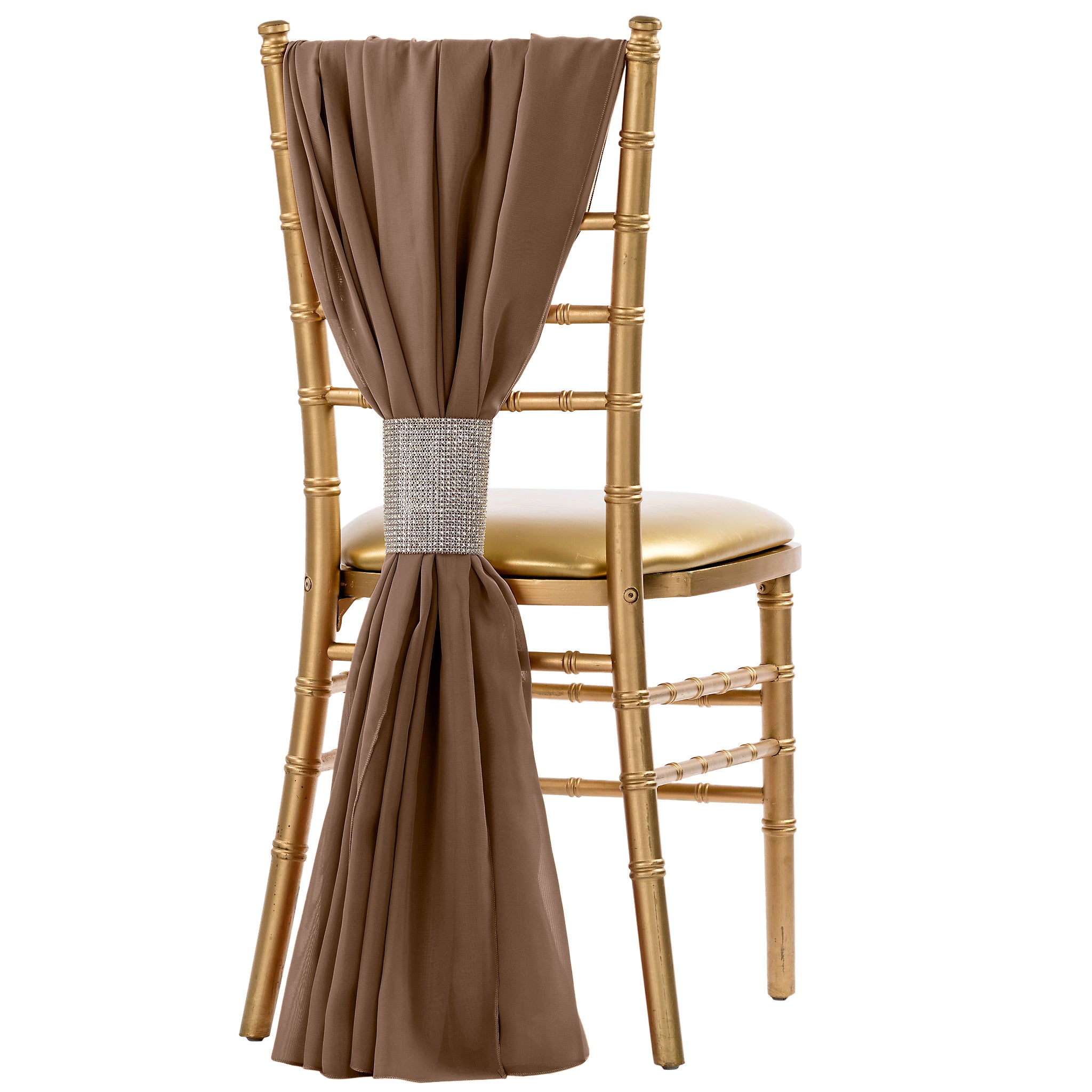 Wholesale 5pcs Pack of Chiffon Chair Sashes 19 x 72 – Alpha Cotton