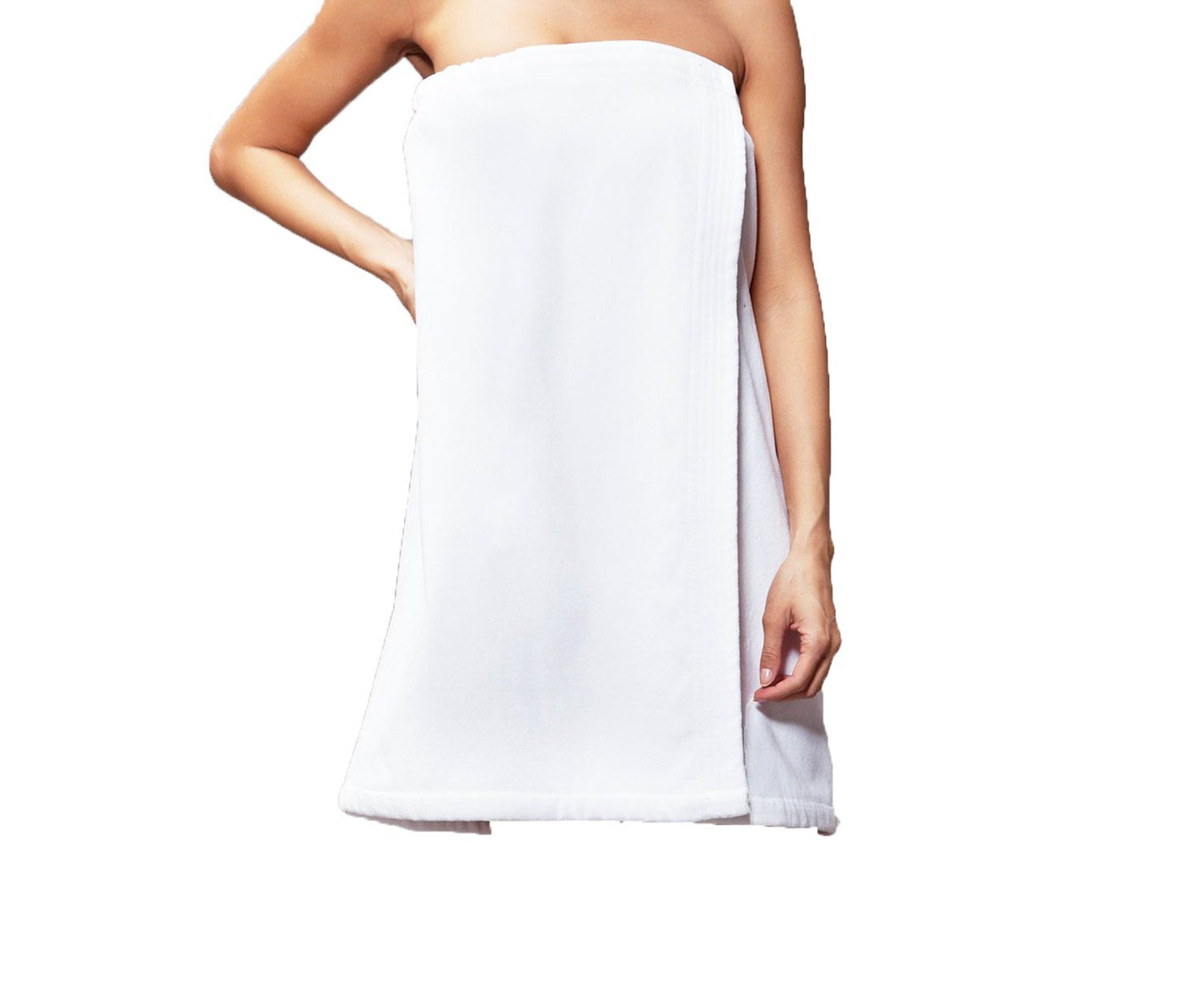 Homewear Terry Stripe Bath Towel Body Wrap, 100% Cotton, Benzoyl Peroxide  Friendly, 30 x 54, Grey (9985-098/54)