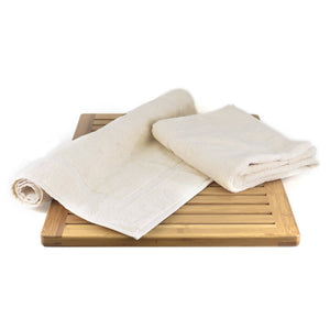 Fluer Design 100% Cotton Bath Mat Teal, Wholesale Bath Accessories, Wholesale Bath Pillows, A&K Hosiery