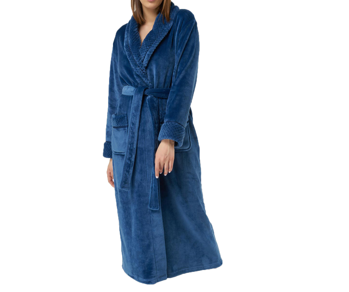 Blue Fleece Womens Robe