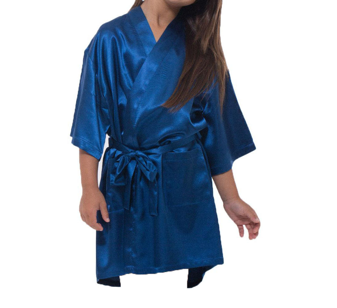 Satin Kimono Kid's Robes Alpha Cotton