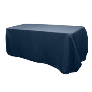 90"x132" wholesale Navy Blue Green Oblong Polyester Tablecloth