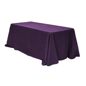 Purple wholesale Oblong Polyester Tablecloth