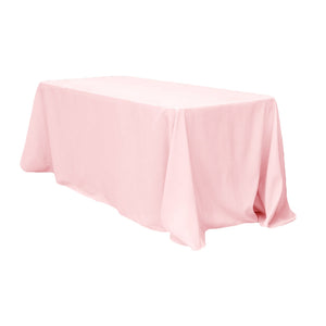 90"x132" wholesale Peach Oblong Polyester Tablecloth