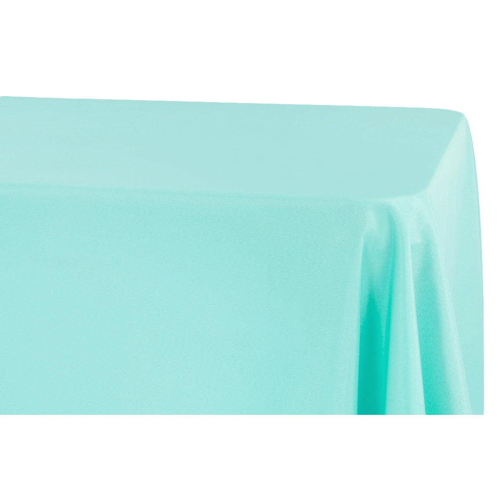 90"x132" Rectangular ice blue Oblong Polyester Tablecloth