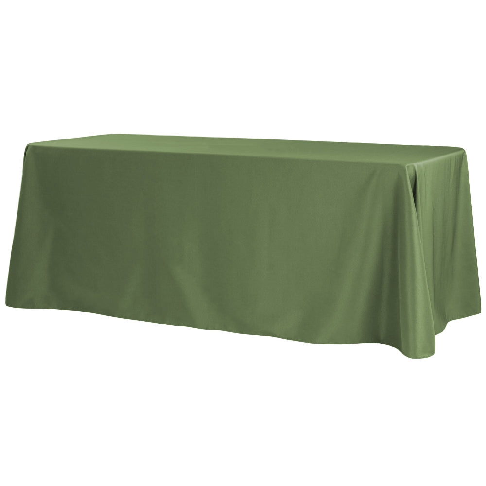 90"x132" wholesale Green Oblong Polyester Tablecloth