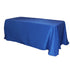 90"x132" Blue Rectangular Oblong Polyester Tablecloth in Wholesale