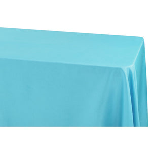 90"x132" wholesale Blue Oblong Polyester Tablecloth