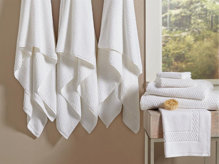White Washcloths Bulk 100% Cotton 13" x 13" 1.5 lbs/doz
