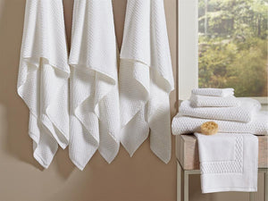 White Cotton Hand Towels Bulk 16"x30" 5.5 lbs/doz