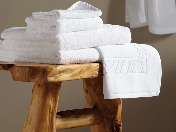 White Bath Sheets Bulk 35" x 70" 100% Cotton 24 lbs/doz