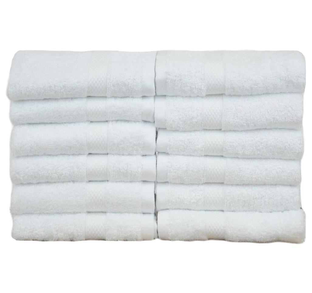 Wholesale Turkish Cotton Bamboo Blended Ultra Soft Washcloth - 12 Pack (Dozen)